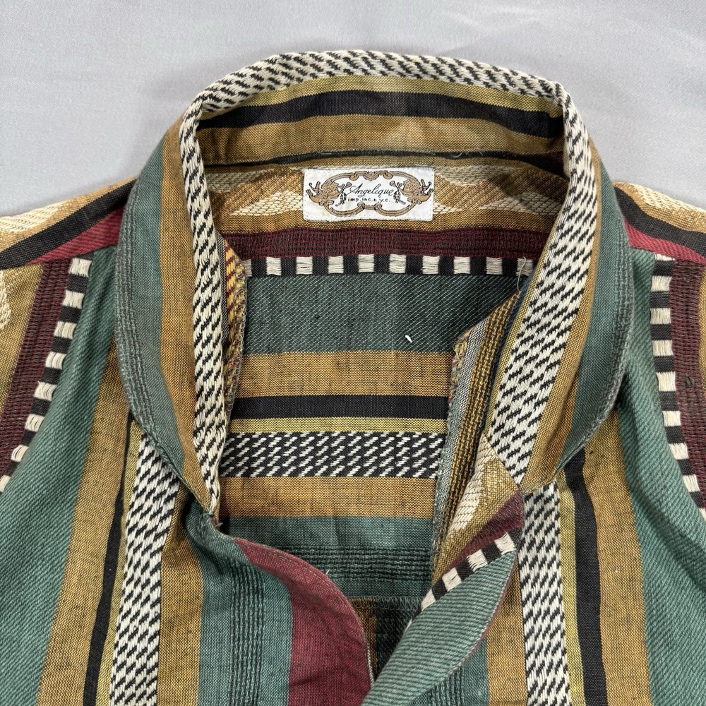 Vintage 90's Angelique Imp Inc. N.Y.C Womens L Western Aztec Print Blazer Jacket - Picture 4 of 14